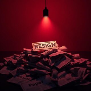 Paper Leak Resign ( AI Genrated Image )
